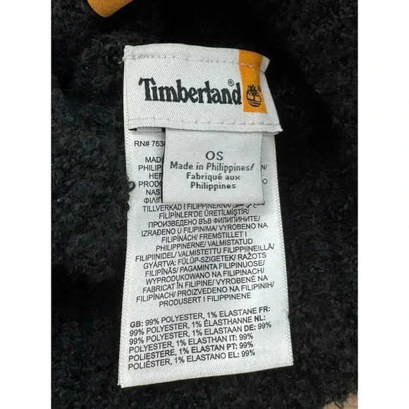 NWT‎ Timberland Women's Super Soft Black Knit Beanie – Cozy & Stylish Winter Hat - Picture 3 of 4